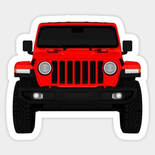 WRANGLER RED Sticker